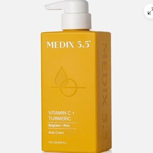 Medix 5.5 Vitamin C Turmeric Body Cream 15 fl oz Brighten & Firm, Anti-Aging NEW
